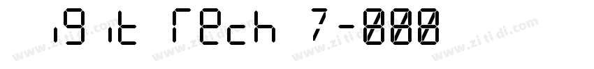 Digit Tech 7字体转换